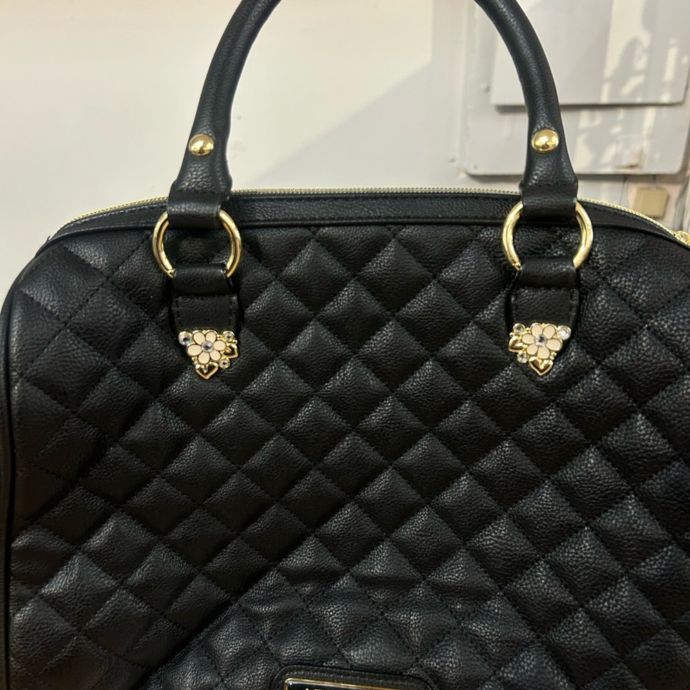Betsey Johnson quilted satchel